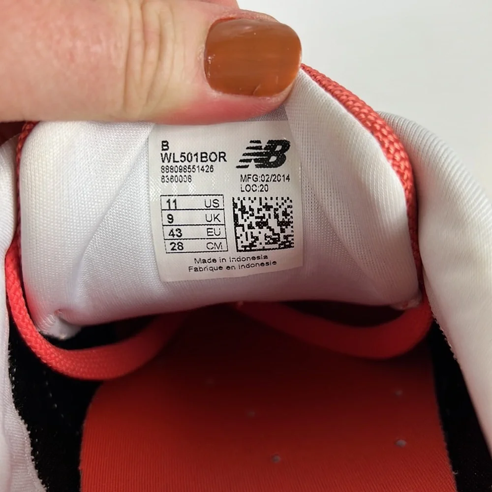 New Balance orange suede white 501 classic athletic sneakers men’s size 11_9